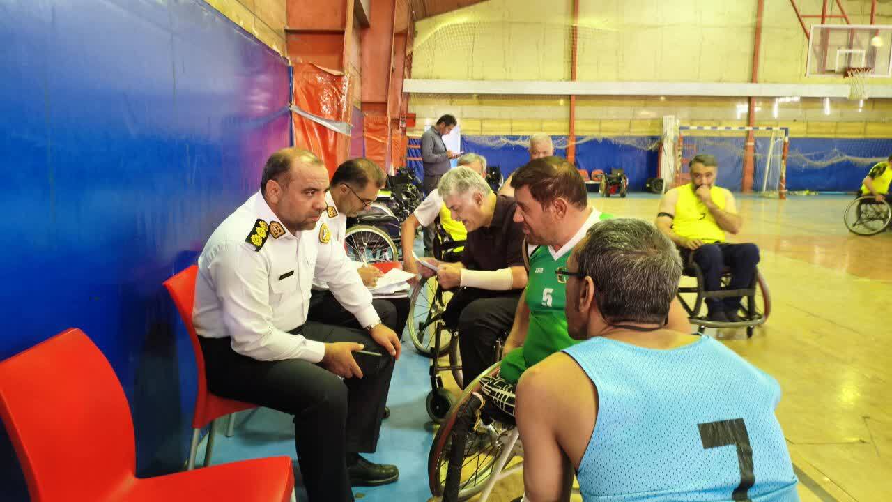 تجلیل پلیس راهور قم از جانبازان قطع نخاعی